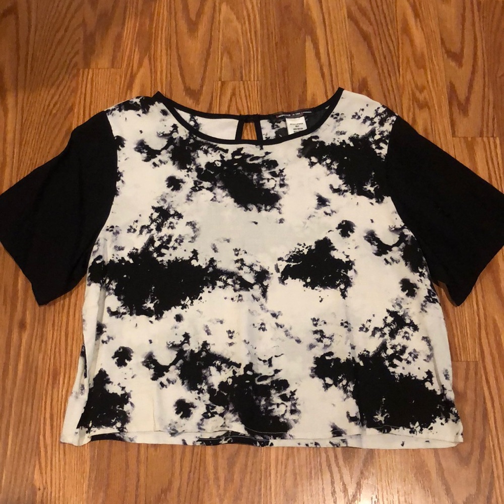 Cow-print Crop Top
